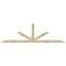 Ekena Millwork Saratoga Rough Sawn Timber Gable Bracket, Douglas Fir, 108"W x 31 1/2"H x 2"D x 4"F, 7/12 Pitch GBW108X31X0204SAR00RDF - alternate 1